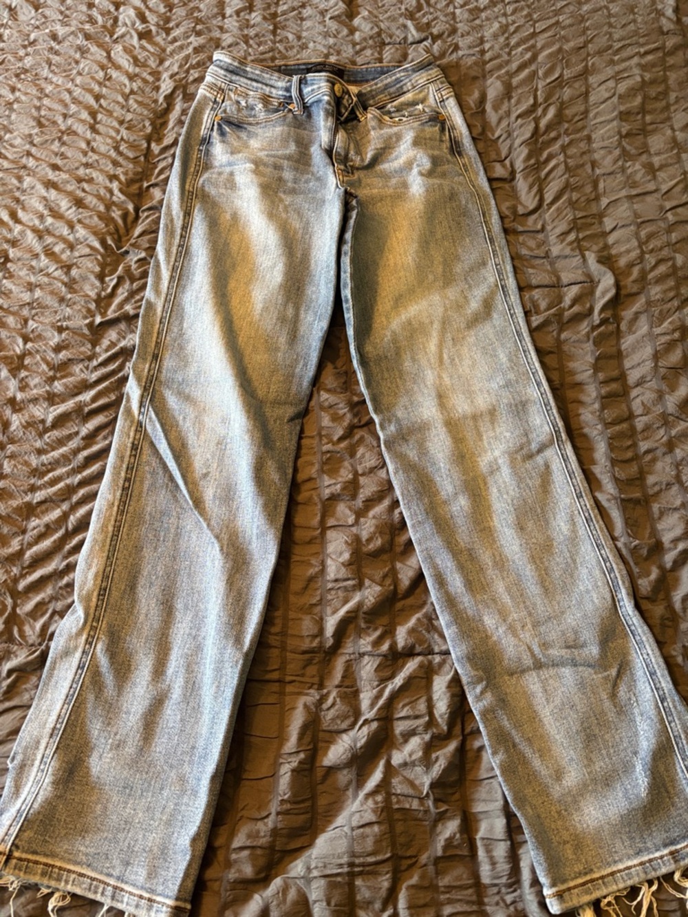 Judy Blue Light Grey Bootcut Jeans